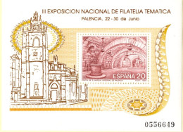 Spain 1990 Palencia Cathedral Crypt  Block Issue MNH Filatem'90 - Christianisme