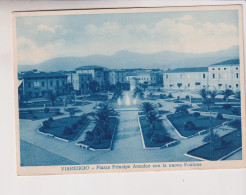 VIAREGGIO LUCCA  PIAZZA PRINCIPE AMEDEO CON LA NUOVA FONTANA  VG  1936 - Viareggio