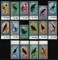 St. Lucia 1976 - Mi-Nr. 380-395 ** - MNH - Vögel / Birds (II) - St.Lucie (1979-...)