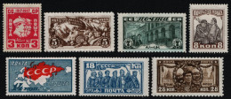 Russia / Sowjetunion 1927 - Mi-Nr. 328-334 * - MH - Falz - Ongebruikt