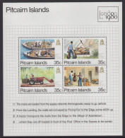 PITCAIRN ISLANDS 1980  MAIL TRANSPORT "INT STAMP EXHIBITION'LONDON 1980" SHEET MNH - Pitcairn Islands