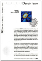 FRANCE 2001 INTRODUCTION OF THE "EURO" OFFICIAL DOCUMENT USED - Pruebas De Colores 1945-…