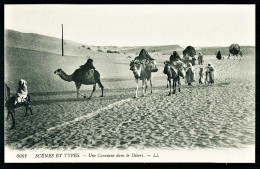 A65  ALGERIE CPA  SCENES ET TYPES - UNE CARAVANE DANS LE DESERT - Collezioni E Lotti