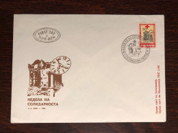 YUGOSLAVIA FDC 1988 YEAR RED CROSS HEALTH MEDICINE - Cartas & Documentos
