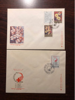 YUGOSLAVIA FDC 1990 YEAR RED CROSS  HEALTH MEDICINE - Cartas & Documentos