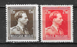 845/46*  Leopold III Col Ouvert - Série Complète - MNH** - LOOK!!!! - 1936-1957 Col Ouvert