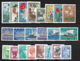 GREECE 1958 Complete All Sets MNH Vl. 740 / 761 - Años Completos