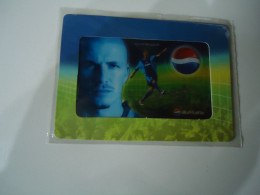 PEPSI COLA  FOOTBALL CARDS     BECKHAM - Sport