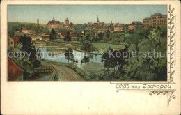 42252607 Zschopau Partie Am Fluss Park Schloss Litho Zschopau - Zschopau