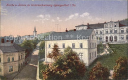 42251835 Untersachsenberg-Georgenthal Kirche Und Schule Untersachsenberg-Georgen - Klingenthal