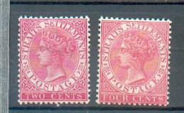 A 246 - Straits Sett. - YT 32 * - 33 * - Straits Settlements