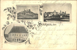 42248586 Stolpen Mittelalterliches Stadtbild Stolpen 1898 Weinstube Leupold Stol - Stolpen