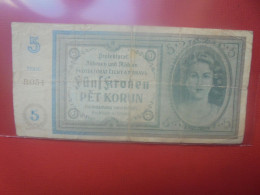 PROTECTORAT ALLEMAND (BOHEME-MORAVIE) 5 KORUN 1940  Circuler (ALL.1) - Tweede Wereldoorlog