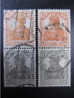 DR-ZD Nr. S13a+S13b, 1917, Germania, Gestempelt, Mi 45€ *DEL282* - Booklets & Se-tenant