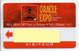 Carte Salon Badge Oracle Card FRANCE Karte (F 633) - Tarjetas De Salones Y Demostraciones