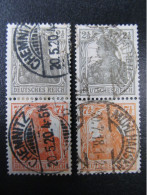 DR-ZD Nr. S11a+S11b, 1917, Germania, Gestempelt, Mi 25€ *DEL283* - Postzegelboekjes & Se-tenant