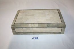 C189 Ancienne Boite En Bois - Vide Poche - Administration - Boxes