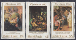 ST.LUCIA 529-531,unused (**) Christmas 1980 - St.Lucie (1979-...)