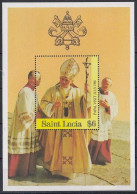 ST.LUCIA Block 49,unused (**) Popes - St.Lucie (1979-...)