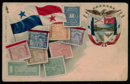 PANAMA - PHILATELIQUE - Republica Do Panama.  ( Ed. Copyright I. L. Maduro Jr) Carte Postale - Timbres (représentations)