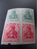 DR-ZD Nr. S4IIaa, 1916, Germania, Block, Postfrisch, Mi 140€ *DEL1009* - Postzegelboekjes & Se-tenant