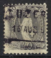 SUISSE 1882-93: Le ZNr. 69A, "Helvétie Debout" Obl. "Luzern" - Gebruikt