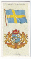 FL 19 - 42-a SWEDEN National Flag & Emblem, Imperial Tabacco - 67/36 Mm - Objets Publicitaires