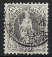 SUISSE 1882-93: Le ZNr. 69A, "Helvétie Debout" Obl. - Gebraucht