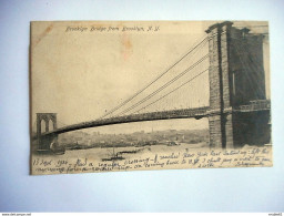 CPA NEW YORK BROOKLIN BRIDGE FROM BROOKLYN - Bridges & Tunnels