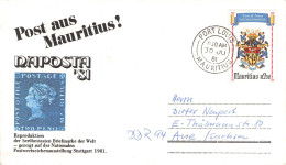 MAURITIUS - MAIL 1981 PORT LOUIS - AUE/GDR /1512 - Mauritius (1968-...)
