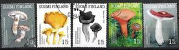 Finlande 2016 N°2432/2436 Oblitérés Champignons - Used Stamps