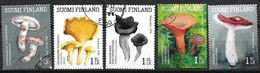 Finlande 2016 N°2432/2436 Oblitérés Champignons - Usati