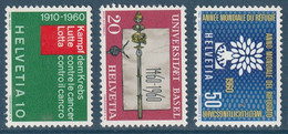 Suisse - YT N° 639 à 641 ** - Neuf Sans Charnière - 1960 - Unused Stamps