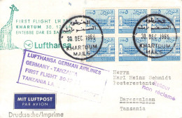 SUDAN - FIRST FLIGHT LH 30.12.1965 /1515 - Sudan (1954-...)