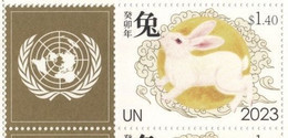 ONU New-York 2023 - "Chinese Lunar Calendar" Année Du Lapin Rabbit Kaninchen - Détaché De Feuille Perso ** - Astrologie