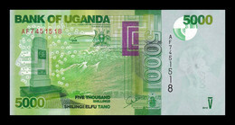 Uganda 5000 Shillings 2010 Pick 51a Sc Unc - Uganda