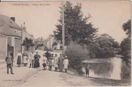 FRANCE - CONLIE - Avenue De La Gare -1919 - Conlie