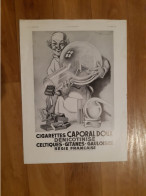 Publicite   Cigarettes  Caporal  Doux Denicotinise  - Rene Vincent -  L'illustration 6 Octobre 1934 - Otros & Sin Clasificación