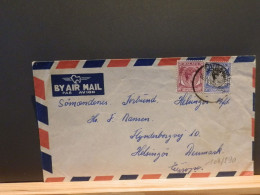 103/890  LETTRE SINGAPORE 1950 TO DENMARK - Singapur (...-1959)