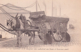 13 / MARSEILLE  / BONNE ANNEE / CHARRETIER ET CHARGEUR / JOLIETTE - Old Professions