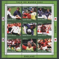 GUINEE  BISSAU   Feuillet  N° 729/37  * *  ( Cote 15.75e ) Cup 2002 Soccer  Fussball  Football  Angleterre - 2002 – South Korea / Japan