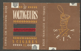 Etui Cigares   -  Voltgeurs Extra -  5 Cigares - Regie Francaise Des Tabacs - Prix  3 F 25 - Empty Cigarettes Boxes