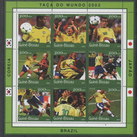 GUINEE  BISSAU   Feuillet  N°  720/28  * *  ( Cote 15.75e ) Cup 2002 Soccer  Fussball  Football Bresil - 2002 – Zuid-Korea / Japan