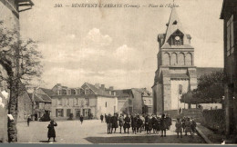 CPA - 23 - BENEVENT-L'ABBAYE (Creuse) - Place De L' Eglise - Benevent L'Abbaye