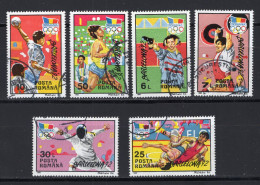 ROMANIA 1992 : BARCELONA OLIMPIC GAMES, 6 Really Used Stamps - Registered Shipping! - Gebruikt