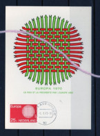 (alm) EUROPA CEPT 1970 CARTE MAXIMUM  NEDERLAND PAYS BAS - Maximumkarten (MC)