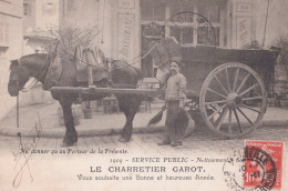 13 / MARSEILLE - 1909 - SERVICE PUBLIC NETTOIEMENT / CHARRETIER / SECTION N° 7 - Artesanos