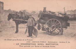 13 / MARSEILLE - 1909 - SERVICE PUBLIC NETTOIEMENT / CHARRETIER / SECTION N° 34 - Artesanos