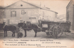 13 / MARSEILLE - 1911 - SERVICE PUBLIC NETTOIEMENT / CHARRETIER / SECTION N° 5 / QUARTIER SAINT PIERRE - Artigianato