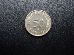 RÉPUBLIQUE FÉDÉRALE  ALLEMANDE : 50 PFENNIG   1975 G    KM 109.2     SUP - 50 Pfennig